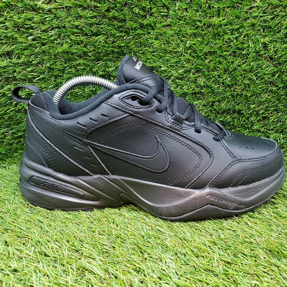 Nike Air Monarch IV SIZE 8 Men's Workout‎ Cross Training Shoes Black